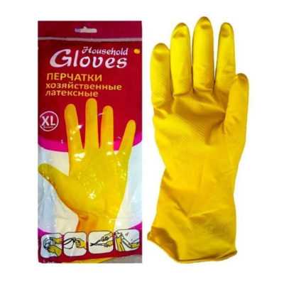 Перчатки резиновые хоз. XL латексные