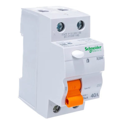 Выключатель дифф. тока (УЗО) 2Р 40 А тип АС SE 9 300 mA