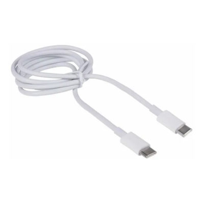 Кабель круглый 60W Type-C-Type-C 2м быстрая зарядка белый