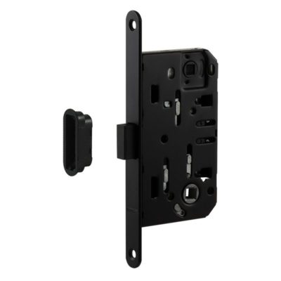 Корпус замка магн. М 13М- 96 мм пластик.язычок (черный) под фикс. с отв. планкой