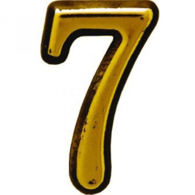 Цифра на дверь Аллюр "7" пластик