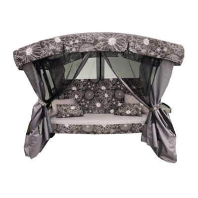 Качели садовые 3-х местные РАНГО ПРЕМИУМ ФЛОРА