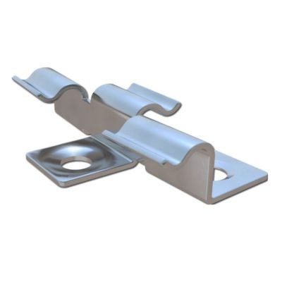 Клипса монтажная РУСДЕКИНГ 8 мм (нержавеющая сталь)