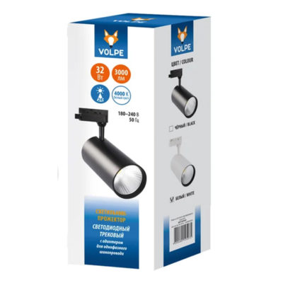 ULB-Q274 Светильник-прожектор светодиодный трековый 30W 4000K черный Volpe