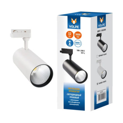ULB-Q274 Светильник-прожектор светодиодный трековый 30W 4000K белый Volpe