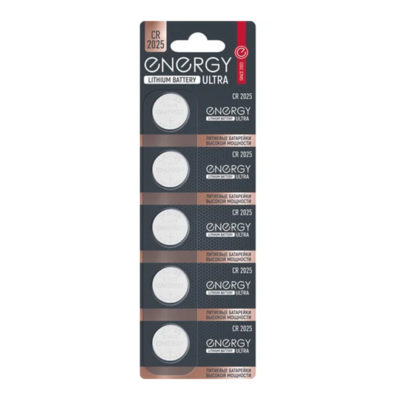 БАТАРЕЙКА ENERGY LITHIUM ULTRA CR2025/5B (1ШТ)