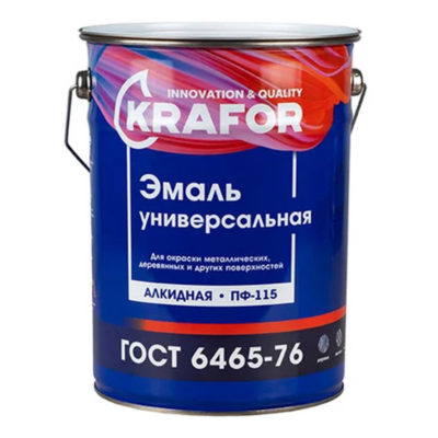 ЭМАЛЬ ПФ-115 ШОКОЛАДНАЯ 6 КГ KRAFOR