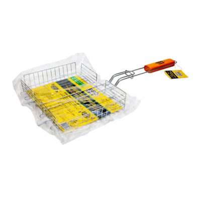 РЕШЕТКА ГРИЛЬ 28*22 СМ ДЕРЕВ.РУЧКА BBQ TIME