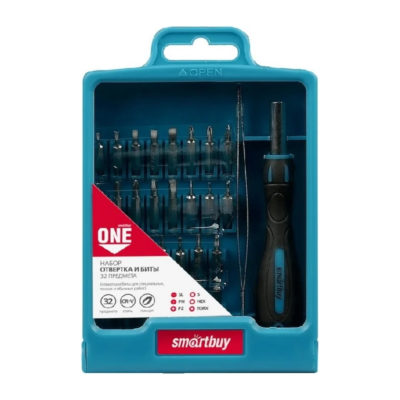 Отвертка с набором бит(32 предм.) Смартбай