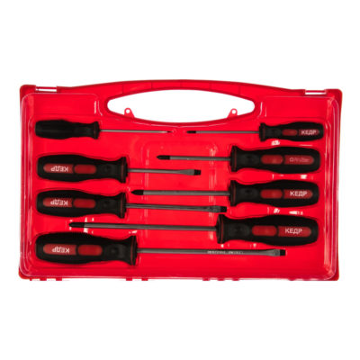 Набор отверток 8 шт. двухкомп.ручки с отверстием "КЕДР"