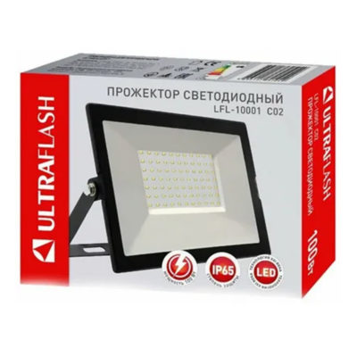 Ultraflash LFL-10001 Прожектор 100 Вт 6500 К черный