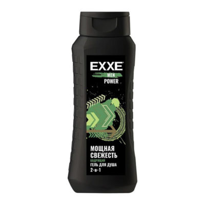 Гель для душа MEN POWER 2 в 1 Бодрящий 400 мл EXXE