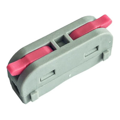 Строительно-монтажная клемма с рычажками проходная 1-2 пол.