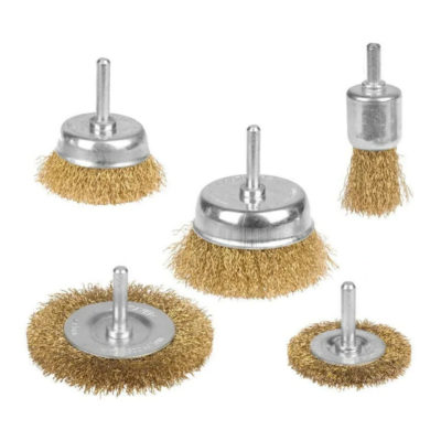 Щетка д/дрели Набор 5 предметов со шпилькой