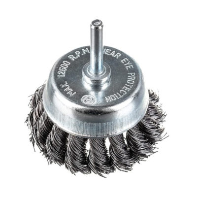 Щетка д/дрели чашка со шпилькой 80 мм