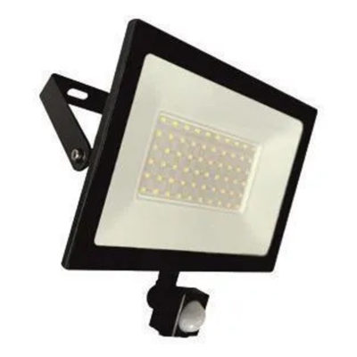 Прожектор светодиод. LE LED FL IR 10W BLACK IP 65 холодный белый(с сенсором)