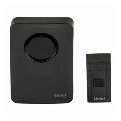 Звонок беспроводной 36 мелодий радиус 100 м черный UNIEL
