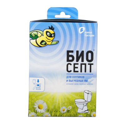 Биоактиватор "Биосепт" 300г. (12 доз) для туалетов с водяным сливом