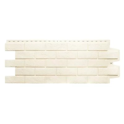 GL Панель фасадная Состаренный кирпич Молочный (995*390 мм)