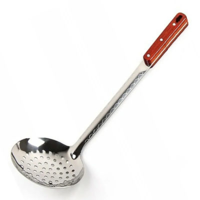 ШУМОВКА НЕРЖ. СТАЛЬ ДЕРЕВ. РУЧКА Д. 110 мм