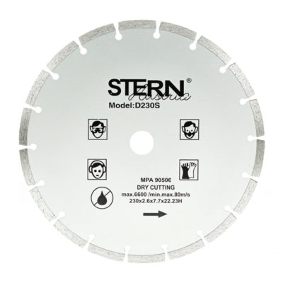 Диск алмазный STERN Diamond 230 мм ТУРБО сухой рез