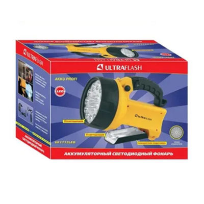 UF3712LED Фонарь Ultraflash прожектор 19 LED желтый