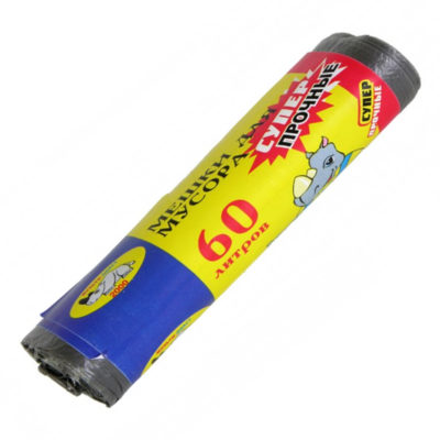 Пакеты для мусора 60 л 20 шт 12 мкм Марья Искусница особопрочн