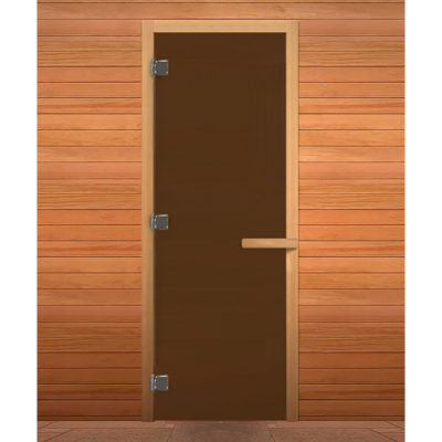 Дверь стекло Бронза матовая