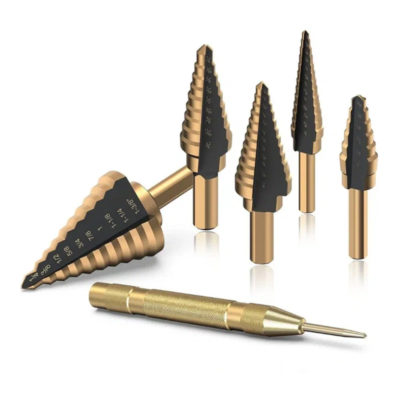 RST-2523 Набор:сверла ступенчатые титановые 5 шт. с автом.центром