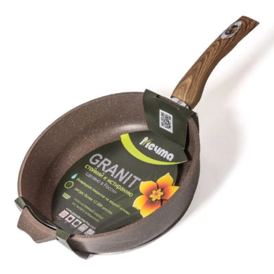 Сковорода 22 см АП Гранит коричневая