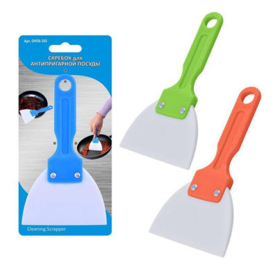 Скребок для антипрг. посуды 17*9см плас.