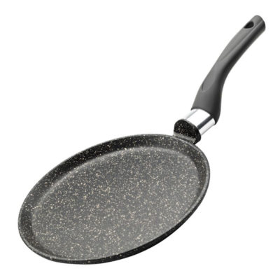 Сковорода 240 мм АП Granit Perfection black с несъемной ручкой