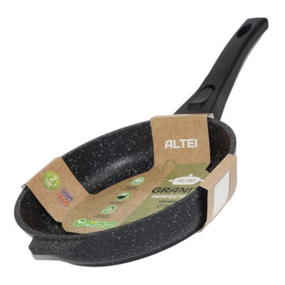 Сковорода 260 мм АП Granit Perfection black с несъемной ручкой