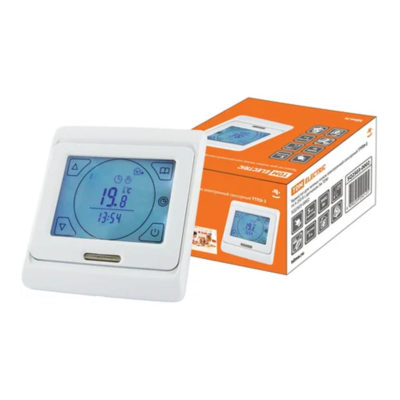 Термостат д/теплых полов электронный сенсорный ТТПЭ-2 16А с датчиком