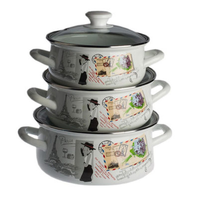 Набор эмалированной посуды ФИАЛКА МОНМАРТРА 3предм