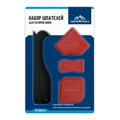 Набор шпателей для выравнивания VERTEXTOOLS (4 предмета)