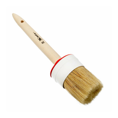 Кисть круглая №20 (65мм) натуральная щетина деревянная ручка МТХ