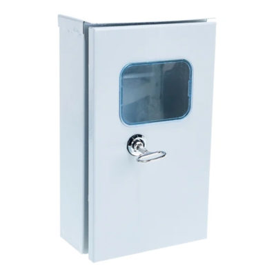 Щит металл. IP54 ЩРУ 1н-06 (с окном под счетчик Меркурий 1ф) 290*190*140