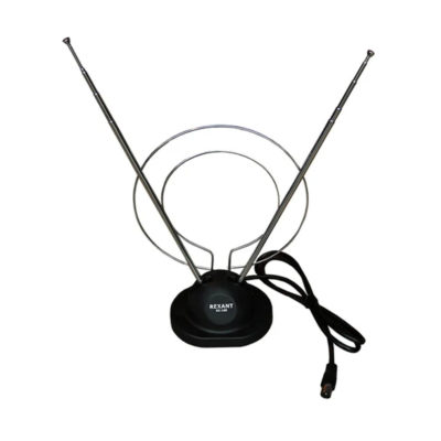 Антенна ТВ комнатная RX-100 телескоп. на подставке