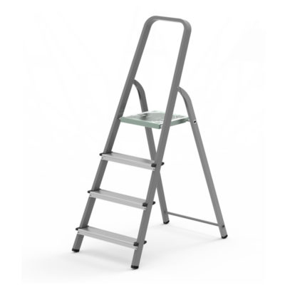 Стремянка 4-ступ металлич с широк. ступенью до 150 кг