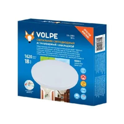 ULM-Q250 18W/4000K WHITE Светильник светодиодный встраиваемый/накладной (4000К) Белый TM Volpe