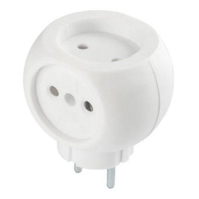 Разветвитель (тройник) 3 розетки 6А