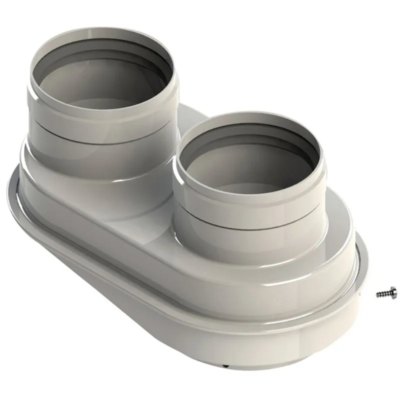 Адаптер моноблочный разделение дымоудаления ROMMER 60/50-80/80