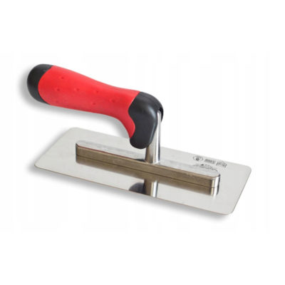 Кельма (гладилка) красная ручка нержавейка