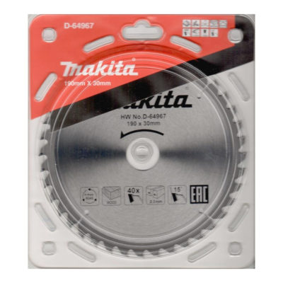 Круг отрезной по дереву 190мм 48Т 30/22мм MAKITA