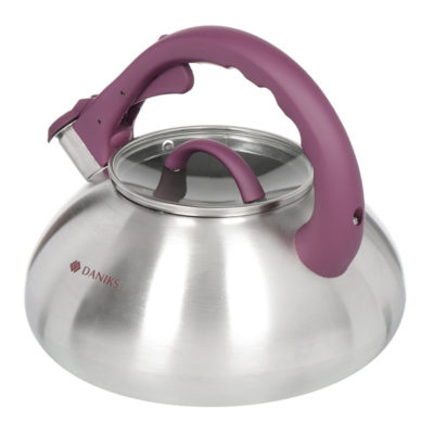 Чайник нерж. 3л. со свист. мат.корп. логотип меняет цвет