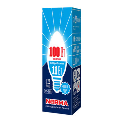 LED-C37-11W/6500K/E14 Лампа светодиод.