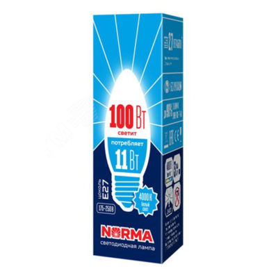 LED-C37-11W/4000K/E27 Лампа светодиод.