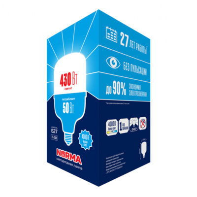 LED-M80-50W/6500K/E27 Лампа светодиод.