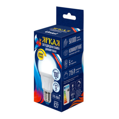 LED-A60-10W/4000K/E27 Лампа светодиод.